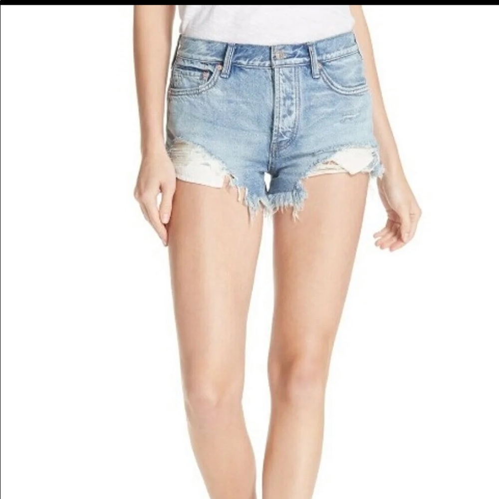 Free People Loving Good Vibrations Shorts